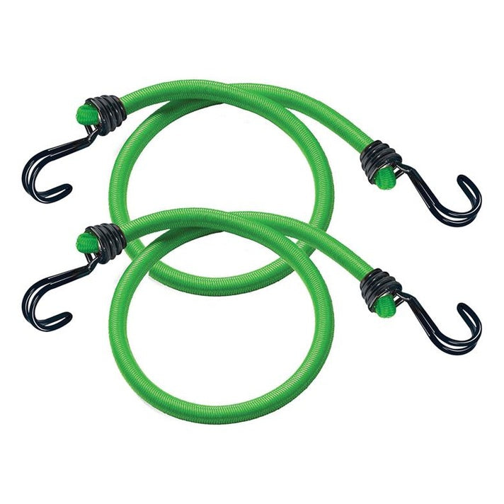 Master Lock Twin Wire Bungee Cord 80cm Green 2 Piece