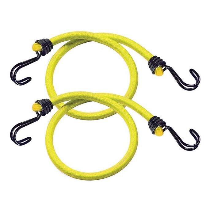 Master Lock Twin Wire Bungee Cord 100cm Yellow 2 Piece - Watson Hire