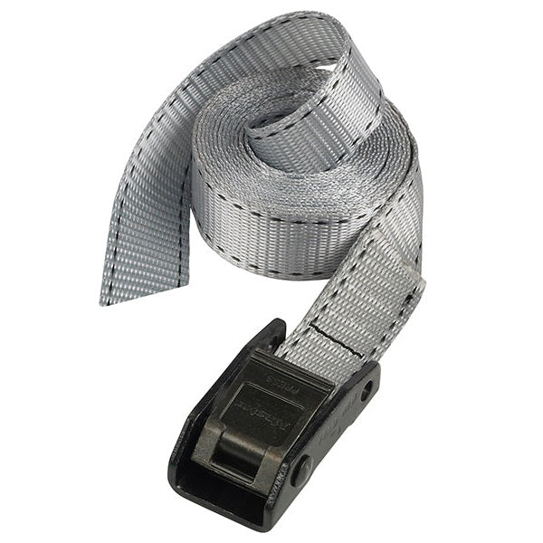 Master Lock Lashing Strap with Metal Buckle, Grey 5m 150kg (Single)