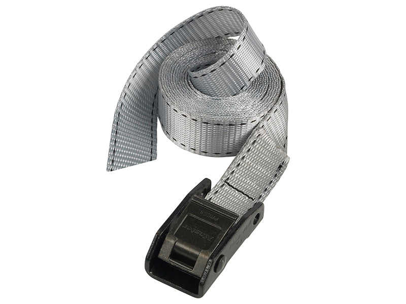 Master Lock Lashing Strap with Metal Buckle, Grey 5m 150kg (Single)