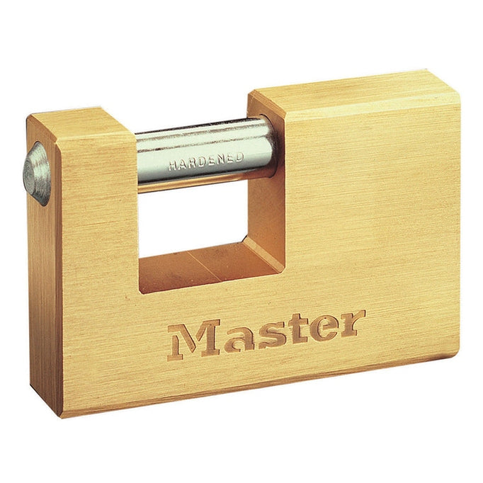 Master Lock Rectangular 63mm Solid Brass Body Shutter Padlock