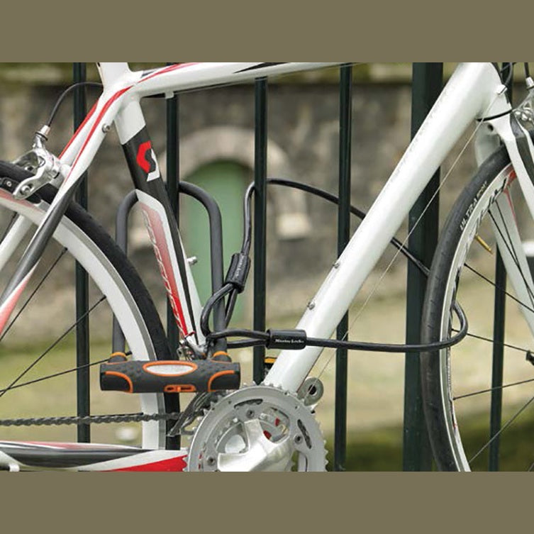 Master Lock High Security U-Bar with Cable 280 x 110 x 13mm