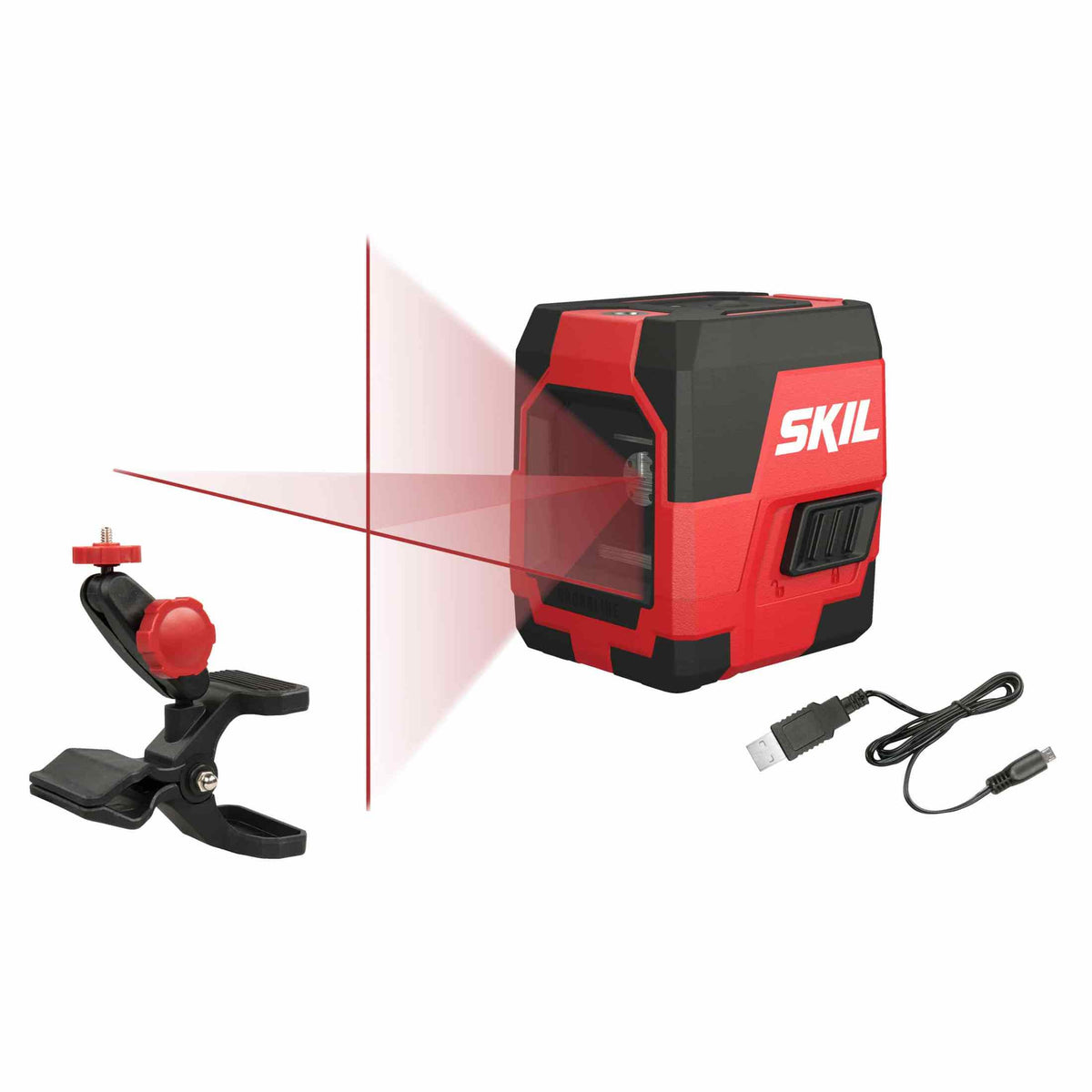 SKIL 1910AA 15M CROSS LINE LASER USBCABLE + CLAMP