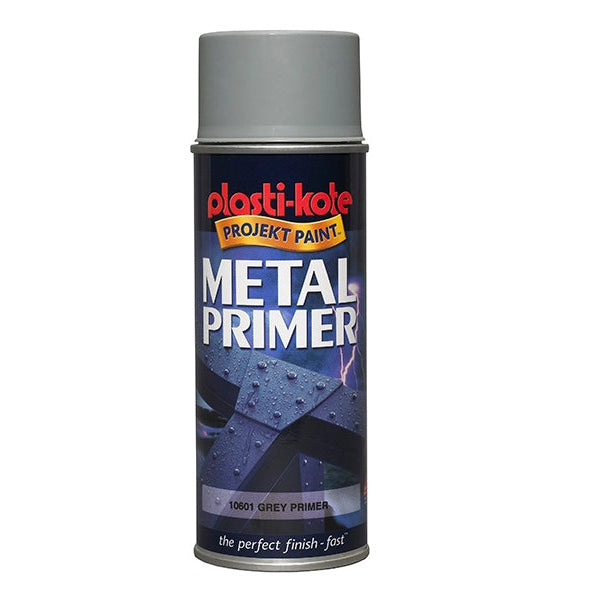 PlastiKote Metal Primer Spray Grey 400ml
