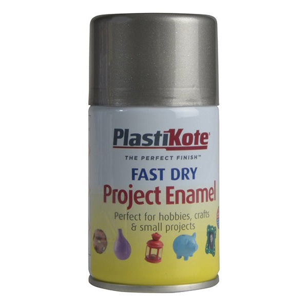 PlastiKote Fast Dry Enamel Aerosol Pewter 100ml