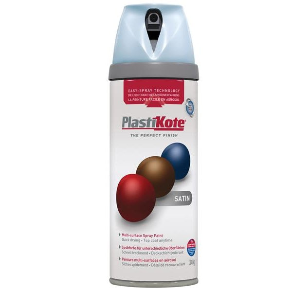 PlastiKote Twist & Spray Satin Baby Blue 400ml