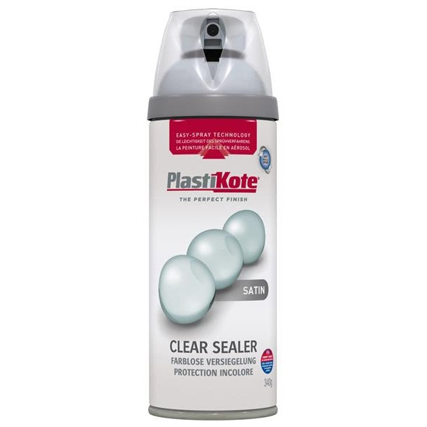 PlastiKote Twist & Spray Satin Clear Sealer 400ml