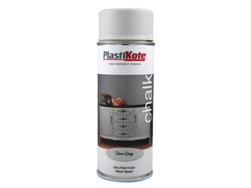 PlastiKote Chalk Finish Spray Dove Grey 400ml