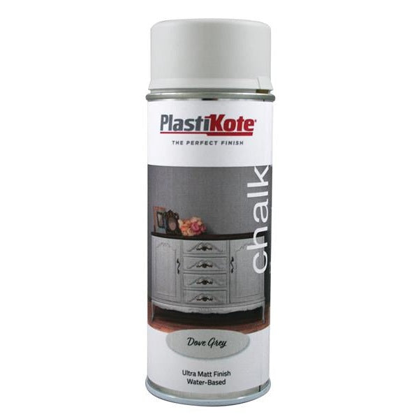 PlastiKote Chalk Finish Spray Dove Grey 400ml