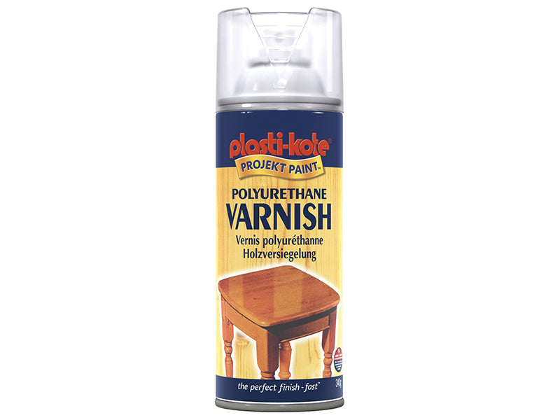PlastiKote Varnish Spray Clear Gloss 400ml