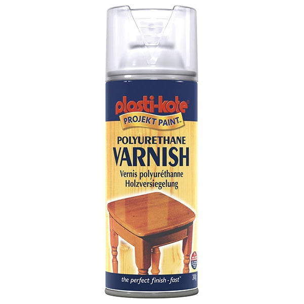 PlastiKote Varnish Spray Clear Gloss 400ml