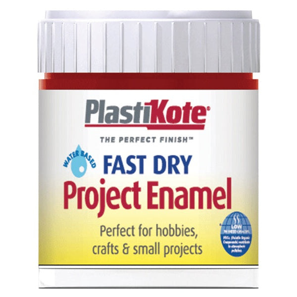 PlastiKote Fast Dry Enamel Paint B25 Bottle Metallic Red 59ml