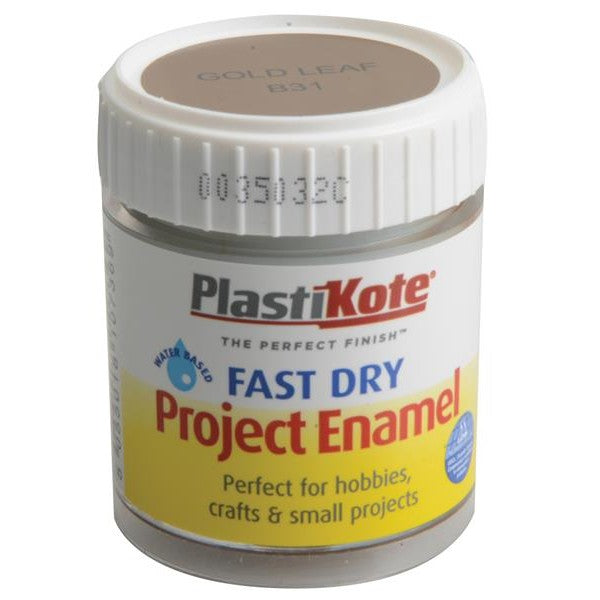 PlastiKote Fast Dry Enamel Paint B31 Bottle Gold Leaf 59ml
