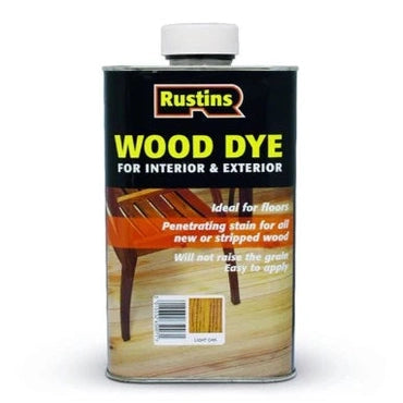RUSTINS WOOD DYE LIGHT OAK 250ML