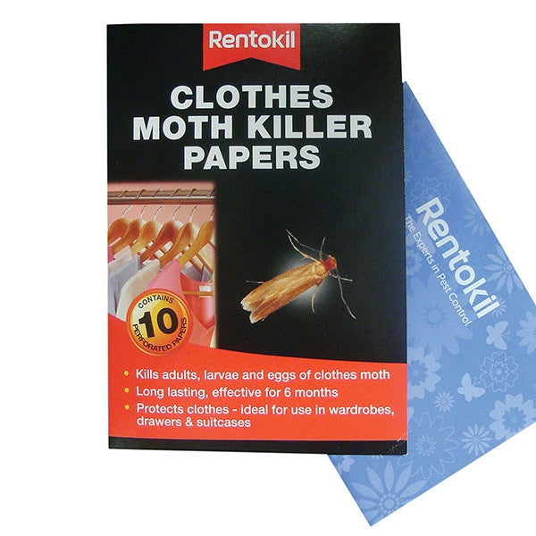 Rentokil Clothes Moth Papers (Pack 10)