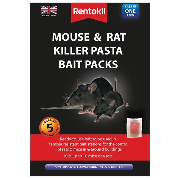 Rentokil Mouse & Rat Killer Pasta Bait (Sachets 5)