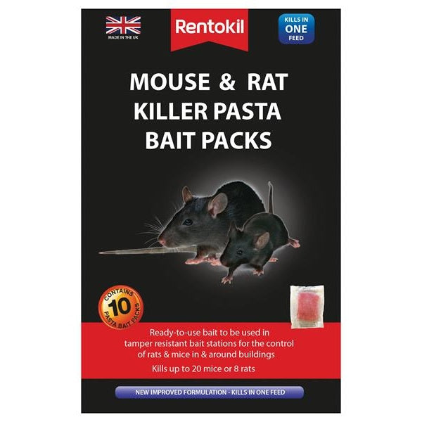 Rentokil Mouse & Rat Killer Pasta Bait (Sachets 10)