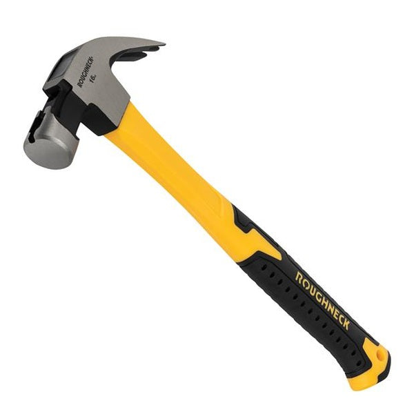 Roughneck Claw Hammer Fibreglass Shaft 454g (16oz)