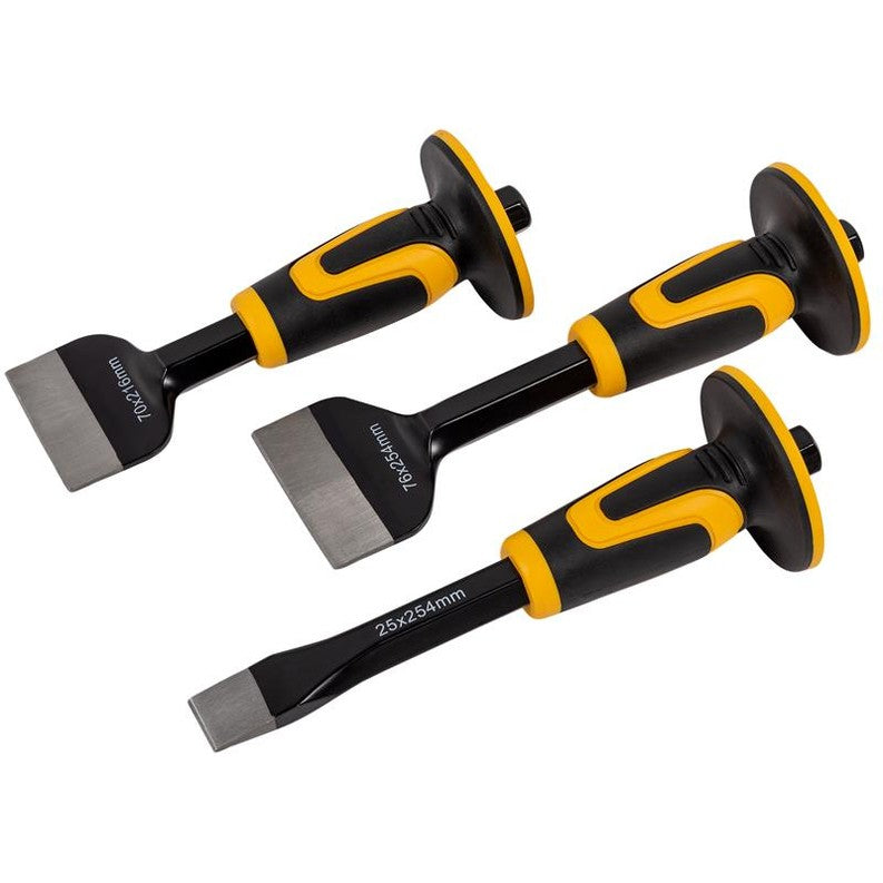 Roughneck Chisel & Bolster Set, 3 Piece