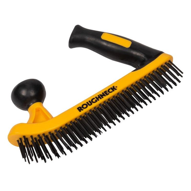 Roughneck Two-Handed Wire Brush Soft-Grip