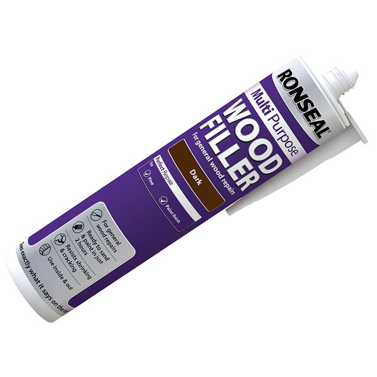 Ronseal Multipurpose Wood Filler Cartridge Dark 310ml