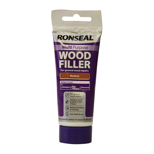 Ronseal Multipurpose Wood Filler Tube Medium 100g