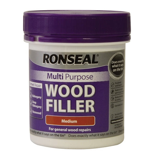 Ronseal Multipurpose Wood Filler Tub Medium 250g