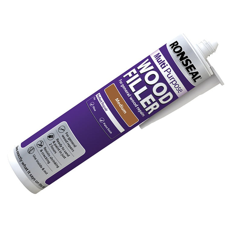 Ronseal Multipurpose Wood Filler Cartridge Medium 310ml
