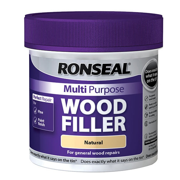 Ronseal Multipurpose Wood Filler Tub Natural 465g