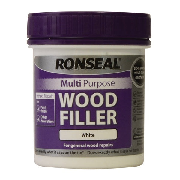 Ronseal Multipurpose Wood Filler Tub White 250g