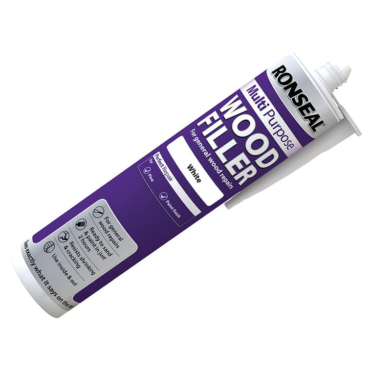 Ronseal Multipurpose Wood Filler Cartridge White 310ml