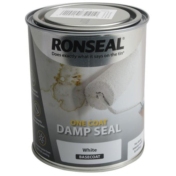 Ronseal One Coat Damp Seal White 750ml - Watson Hire