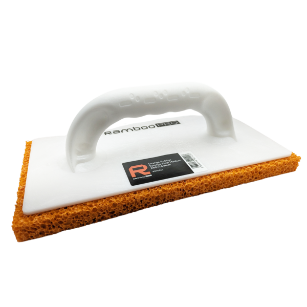 RAMBOO PRO ORANGE RUBBER SPONGE FLOAT COARSE 280 X 140MM