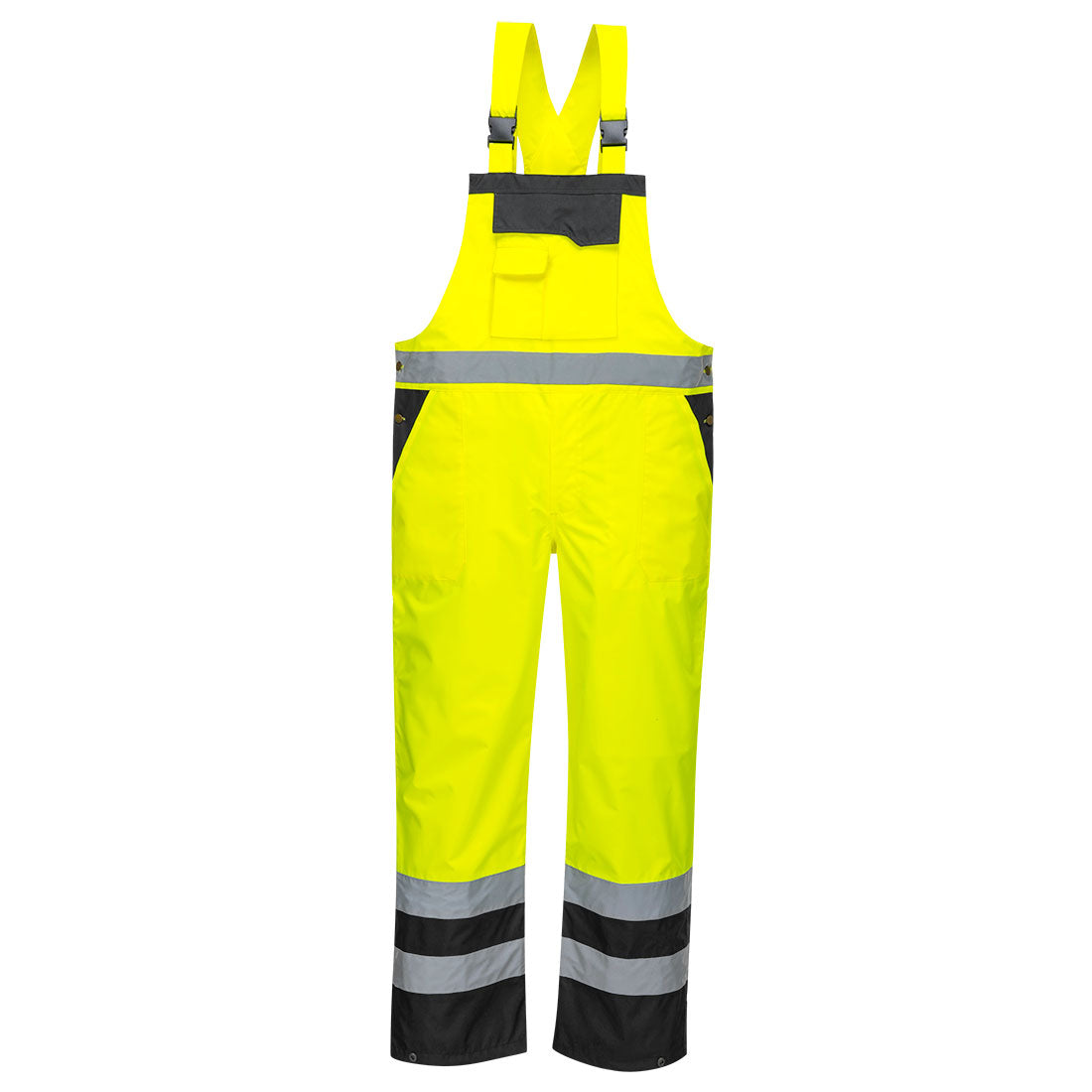 PORTWEST CONTRAST BIB AND BRACE