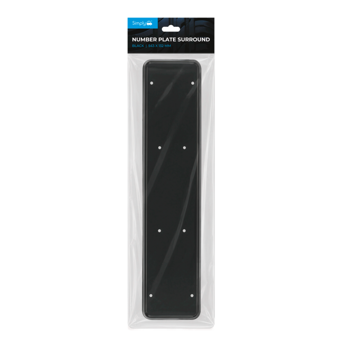 SIMPLY AUTO BLACK ABS NUMBER PLATE HOLDER