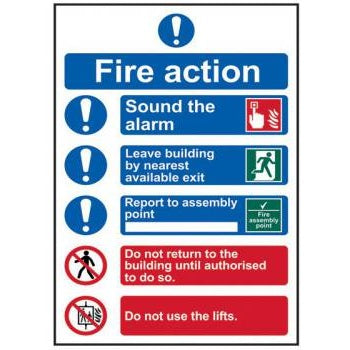 FIRE ACTION PROCEDURE - PVC (200 X 300MM)