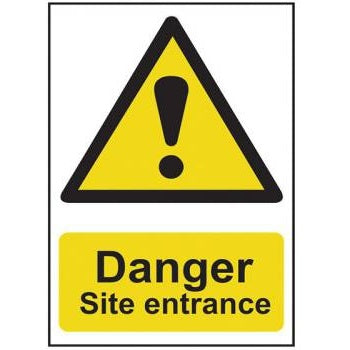 Danger Site entrance - PVC (400 x 600mm)