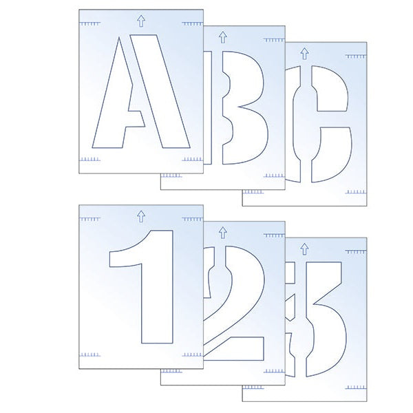 Scan Letter & Number Stencil Kit 100mm