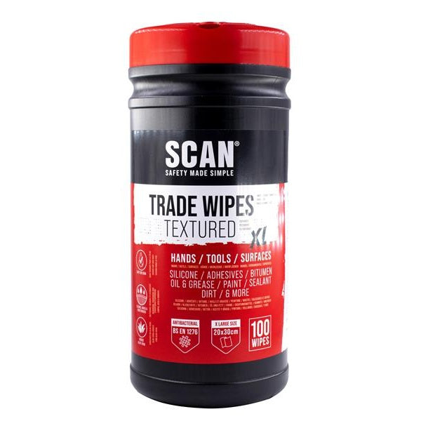 Scan Heavy-duty Trade Wipes (Tub 100)