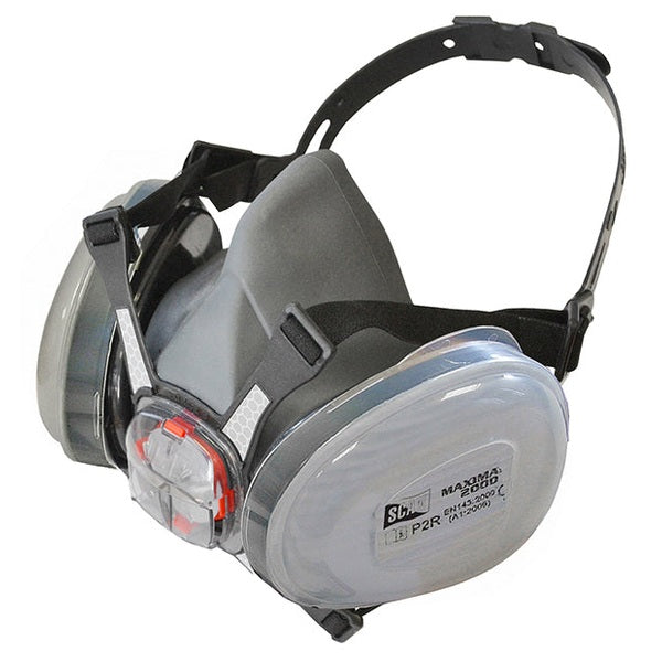 Scan Twin Half Mask Respirator + P2 Dust Filter Cartridges