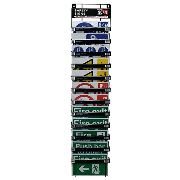 Scan Signs Display - 60 Signs (12 Tier Stand) - Watson Hire