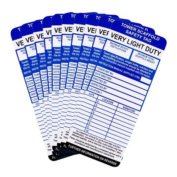 Scan Tower Tag Inserts Pack Of 10