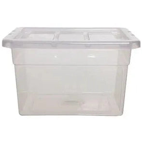 WHITEFURZE 40 CM STORAGE BOX CLEAR