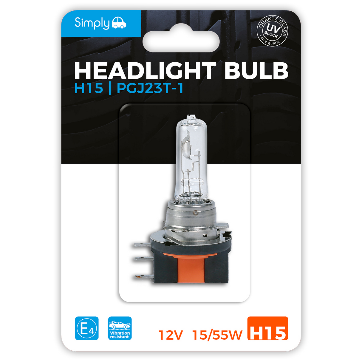 SIMPLY H15 - 12V 15/55W PX29T BLISTER BULB