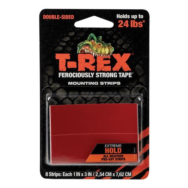 Shurtape T-REX® Extreme Hold Mounting Strips 2.54 x 7.62cm (Pack 8)