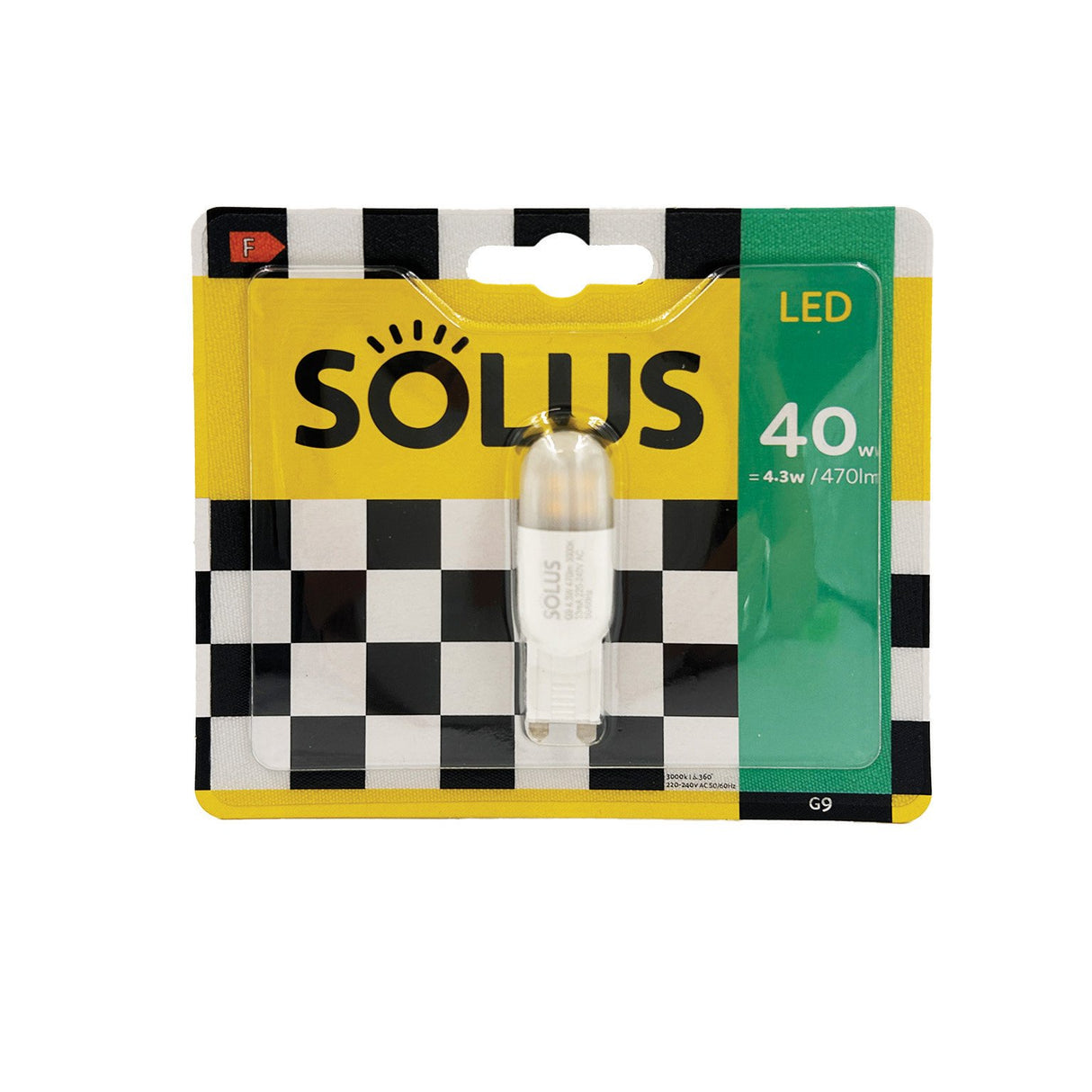 SOLUS 40W-4.3W G9 LED BULB