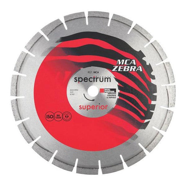 Spectrum MCA Zebra Abrasive Diamond Blade 180 x 22mm