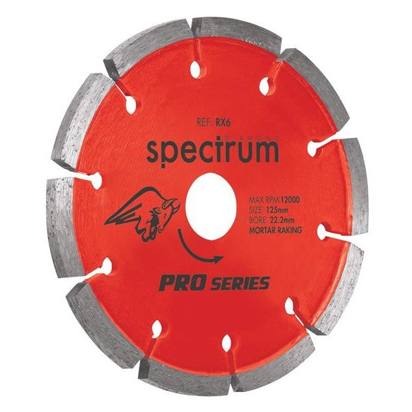 Spectrum RX6 Pro Mortar Rake Diamond Blade 115mm