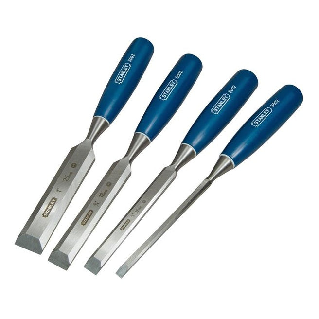 STANLEY® 5002 Bevel Edge Chisel Set, 4 Piece