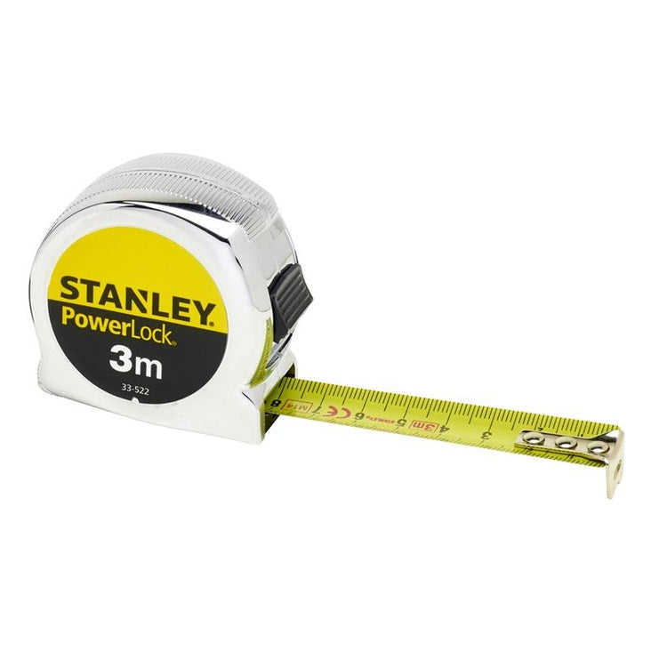STANLEY® PowerLock® Classic Pocket Tape 3m (Width 19mm) (Metric only)